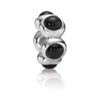 Pandora Bead 925 Silber Träne schwarz, Zwischenelement 790538O Decorative