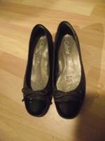 Damen Schuhe Ballerina Marke: Gabor Gr. 38 / 5 Tiermuster braun Zierschleife