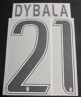 FC Juventus DYBALA Player Size Flock fürs Adidas Home Trikot Shirt 2015-2016 