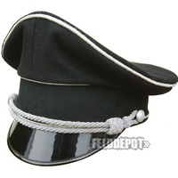 WX Elite Schirmmütze XX Offizier Allgemeine 58cm WGT Gothic schwarz Cap Black