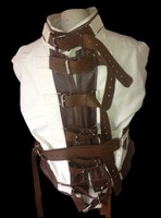 Bound to be Loved Straight jacket leather XXXXXL  5XL - custom made in  USA!