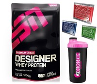 ESN Designer Whey Protein - 1000g + Samples + Shaker