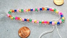 Czech Glass Beads Mix color 5.5mm Approx 50 Pieces approx Clear Lined with color
