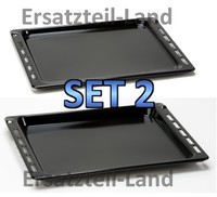 SET2: Whirlpool Bauknecht BACKBLECH 481241838128 Fettpfanne 481241838138 #02