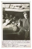 Altes Foto Vintage 1.WK 1916 Rumänien Soldaten in der Stube