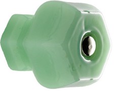 Depression Style Jadeite Cabinet Knobs Green Kitchen Hardware Pulls Lot/4 -#T48