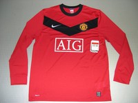 LS Trikot Manchester United Home 09/10 Orig Nike Gr XL