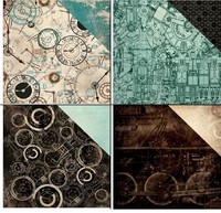 Kaisercraft Time Machine 1x Scrappapier verschiedene Motive 30,5x30,5cm