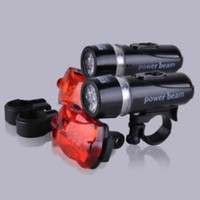 2 X 5 LED Licht Fahrradbeleuchtung Set Fahrradlampe Fahrradlicht Fahrradleuchte