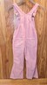 OLD NAVY Pink Corduroy Bib Overalls Pants 100% Cotton Girls Size 6