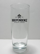 Independence Brewing Company Pint Beer Glass Austin Texas Craft Brewery