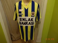 Fenerbahce Istanbul Adidas Matchworn Trikot 95/96 "EMLAK Bankasi" + Nr.11 Gr.XL