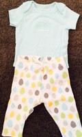 `Gymboree Newborn Everyday Polka Dot Short Sleeve 2 Piece 100% cotton NWOT