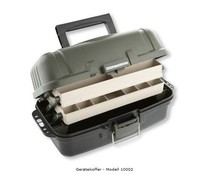 CORMORAN - Gerätekoffer 10002 - 36x20x18,8cm - 2-ladiger Angelkoffer/Gerätebox