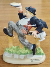 "Caught in the Act" - Norman Rockwell 1 of 12 Figurines - Danbury Mint Sep 1980