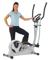 Christopeit Hometrainer Cross Trainer CS 5 Silber mit Magnet-Brems-System