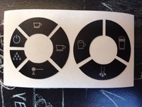 Jura Impressa C9 One Touch Tastensymbol Aufkleber Sticker