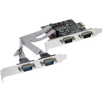 INLINE® SCHNITTSTELLENKARTE 4*SERIELL RS-232 9-POL PCIE