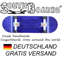 Komplett Holz Fingerskateboard BL/WS/SWZ  SOUTHBOARDS® Handmade Wood Fingerboard