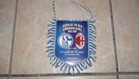 Original SCHALKE 04  AC Mailand  WIMPEL 2005 Champions League AC Mailand S04 dfb