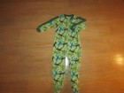 Absorba Toddler Boy Gecko Print One-Piece Fall/Winter Footed Pajama size 4T EUC