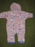 Columbia fleece bunting 0-6 mo baby girl polar bear hood zip warm pink snowsuit