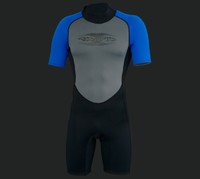 Herren 2.5mm Shorty Neoprenanzug Tauchanzug Neo Surfanzug XS S M L XL XXL 3XL