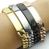 ID Edelstahl Armbander mit Gravur nach Wunsch Partnerarmbänder Nr.2 mit Box NEU