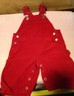 Osh Kosh Red Girl Overalls 3-6 Months
