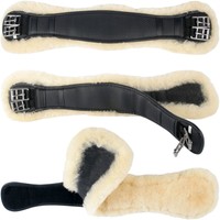Harry`s Horse Dressur Sattelgurt Kurzgurt mit Merino Lammfell 55 65 75