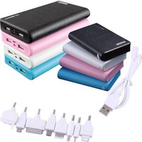 50000mAh 2USB Externer Akku Battery Ladegerät Handy Mobile Power Bank Zusatzakku
