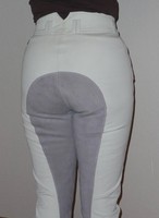 Reithose  Damenreithose Kentucky Modell Philadelphia, lichtgrau Ganzleder Gr.76