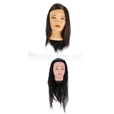 2x Salon Hairdressing Hair Cut Training Practice Head Mannequin with Holder