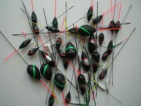 50 Stippposen / Posen / Schwimmer; Markenposen, Sortimente von 1 - 25 Gramm