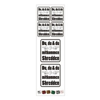 "Du du und du mitkommen Shredden" #BIKEPORN # BIKEPORN MTB DH Freeride Aufkleber