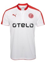 Puma F95 Fortuna Düsseldorf Fussball Trikot Home 2016 2017 Herren kurzarm weiß