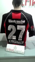 Eintracht Frankfurt Trikot 06/07 #27 Kyrgiakos Gr. XL Fraport kurzarm SGE Jako