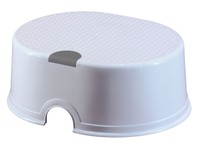 Strata Schemel Top de Luxe Trittschemel Tritthocker weiss/silber - NEU