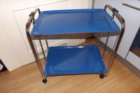 kultiger Servierwagen in Blau 70er Jahre Space Age Dinett seltene Verarbeitung