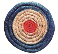 Strohzielscheibe,   65cm, 6 cm Stärke Zielscheibe Stroh Bogensport mit Schlaufe