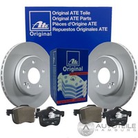ORIGINAL ATE BREMSSCHEIBEN + BELÄGE HINTEN BMW 345mm BELÜFTET + WARNKONTAKT
