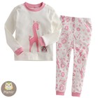 [Korea]Baby Infant Toddler Kid Boy Girl Clothes Sleepwear Pajama "Pink Giraffe"