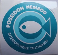 Aufkleber POSEIDON NEMROD Tauchbasen Diving Tauchen Tauchsport Sticker