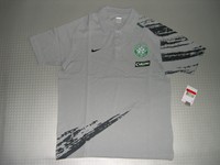 Spieler Polo Shirt Celtic Glasgow Orig Nike Gr M L grau