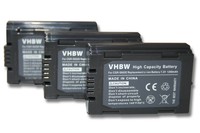 3x TOP KAMERA AKKU BATTERIE 1200mAh für PANASONIC Lumix CGR-S602 / CGR-S602E