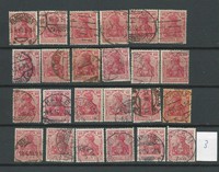 DR.# Mi.86 Germania # Sammlung (3) # 24 Stück # gestempelt