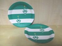 SV Werder Bremen Teller Partyteller 10er SET Fan Artikel NEU WOW SOPO Teller