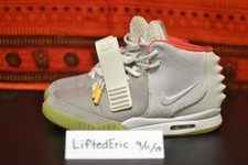 Nike Air Yeezy 2 Wolf Grey/Pure Platinum 9.5 JASPER DON SOLAR RED OCTOBER
