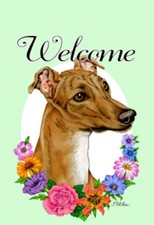 Garden Indoor/Outdoor Welcome Flag (Flowers) - Greyhound 630361