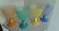 Tupper, 4 Eisbecher, Weingläser wie neu, kaum benutzt
